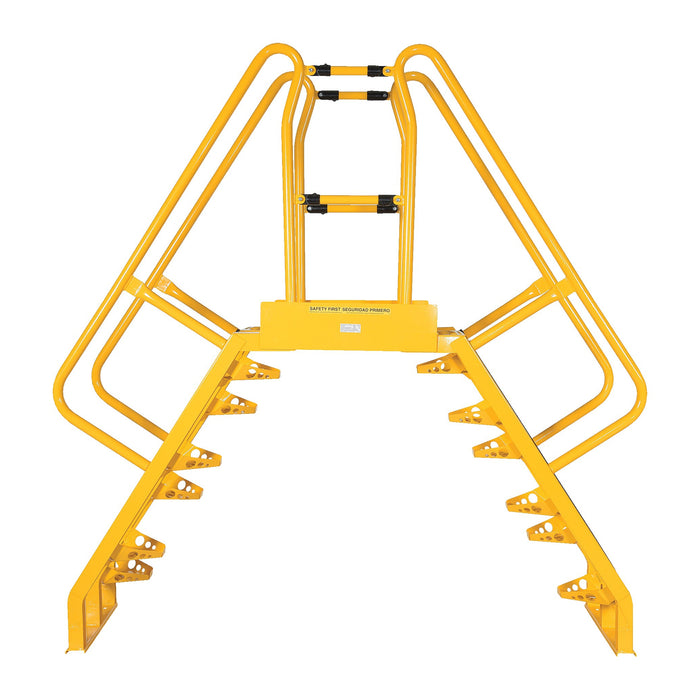 Vestil Steel Alternating Step Cross-Over Ladder 14 Steps COLA-4-56-20-Vestil-Access Division