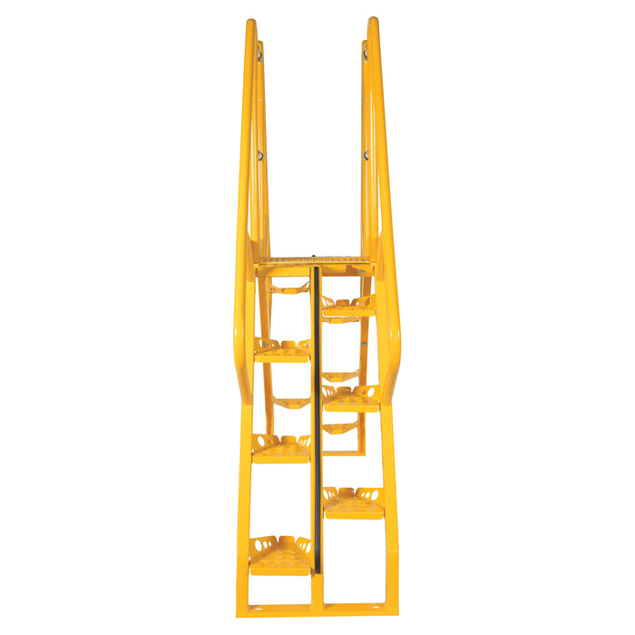 Vestil Steel Alternating Step Cross-Over Ladder 14 Steps COLA-4-56-20-Vestil-Access Division