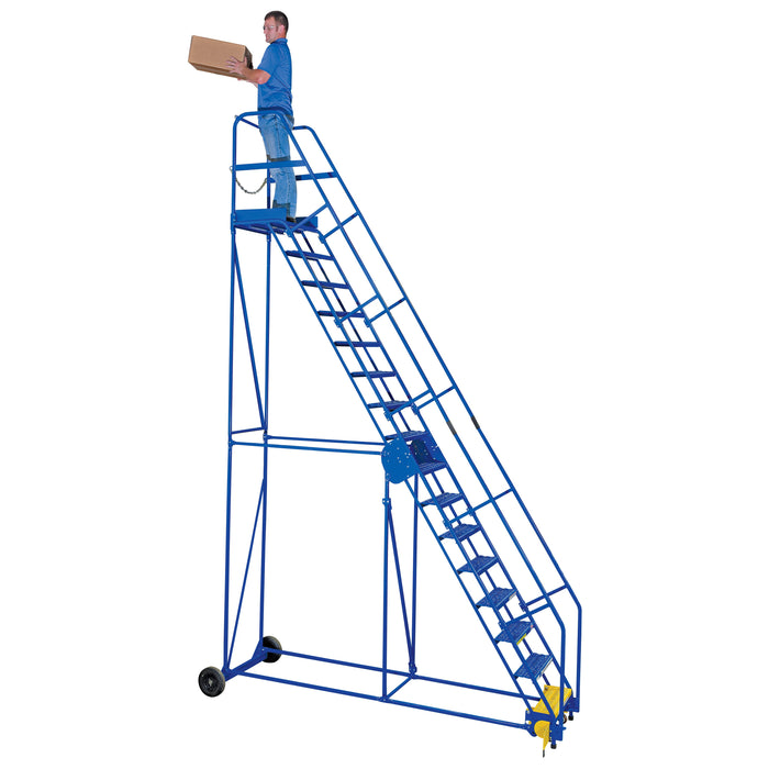 Vestil Rolling Warehouse Ladder 9 Step LAD-9-Vestil-Access Division