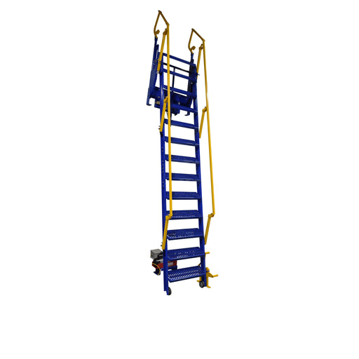 Vestil Electric Steel Folding Mezzanine Ladder 120" Height LAD-FM-120-PSO-Vestil-Access Division