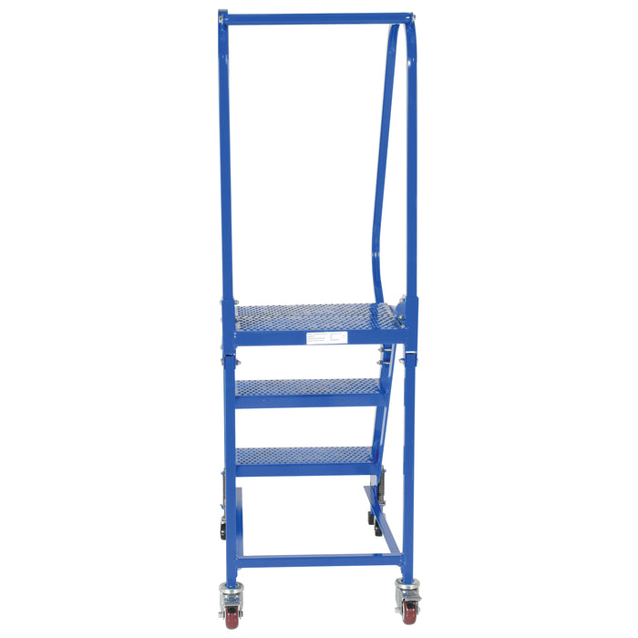 Vestil Steel Standard Slope Ladder 3 Steps LAD-PW-18-3-P-Vestil-Access Division