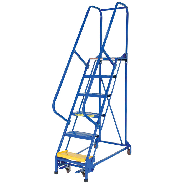 Vestil Steel Standard Slope Ladder 6 Steps LAD-PW-18-6-P-Vestil-Access Division