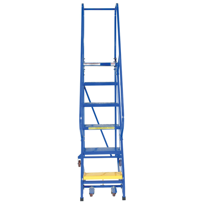 Vestil Steel Standard Slope Ladder 6 Steps LAD-PW-18-6-P-Vestil-Access Division