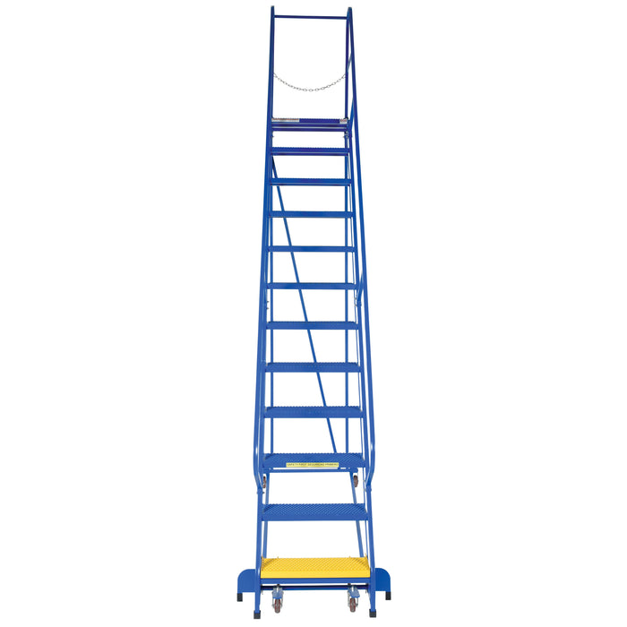 Vestil Steel Standard Slope Ladder 12 Steps LAD-PW-26-12-P-Vestil-Access Division