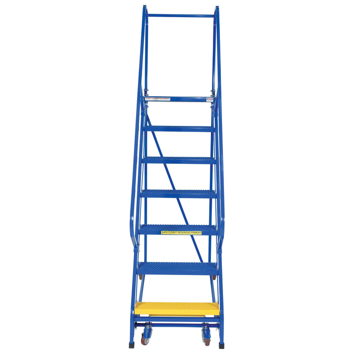 Vestil Steel Standard Slope Ladder 7 Steps LAD-PW-26-7-P-Vestil-Access Division