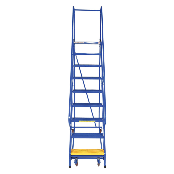 Vestil Steel Standard Slope Ladder 9 Steps LAD-PW-26-9-P-Vestil-Access Division