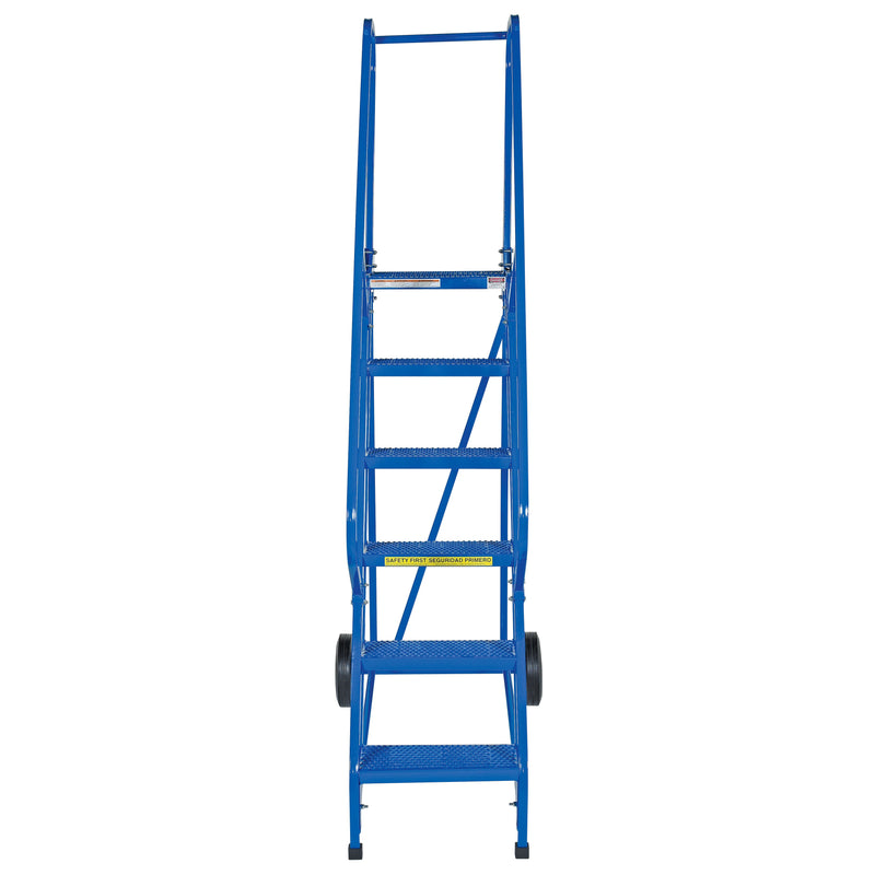 Vestil Steel Roll-A-Fold Ladder 6 Steps LAD-RAF-6-P-Vestil-Access Division