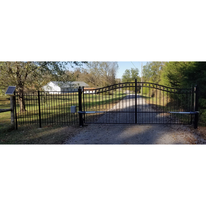 Amazing Gates Dual Swing Driveway Gate - Sonoma - (12') Gap Width x (6'6'') High PSN12BP-Amazing Gates of America-Access Division