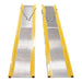 Vestil Portable Aluminum Twin Vehicle Ramps Working Height 16"-22-1/2" VTR-5.5-14-10-Vestil-Access Division