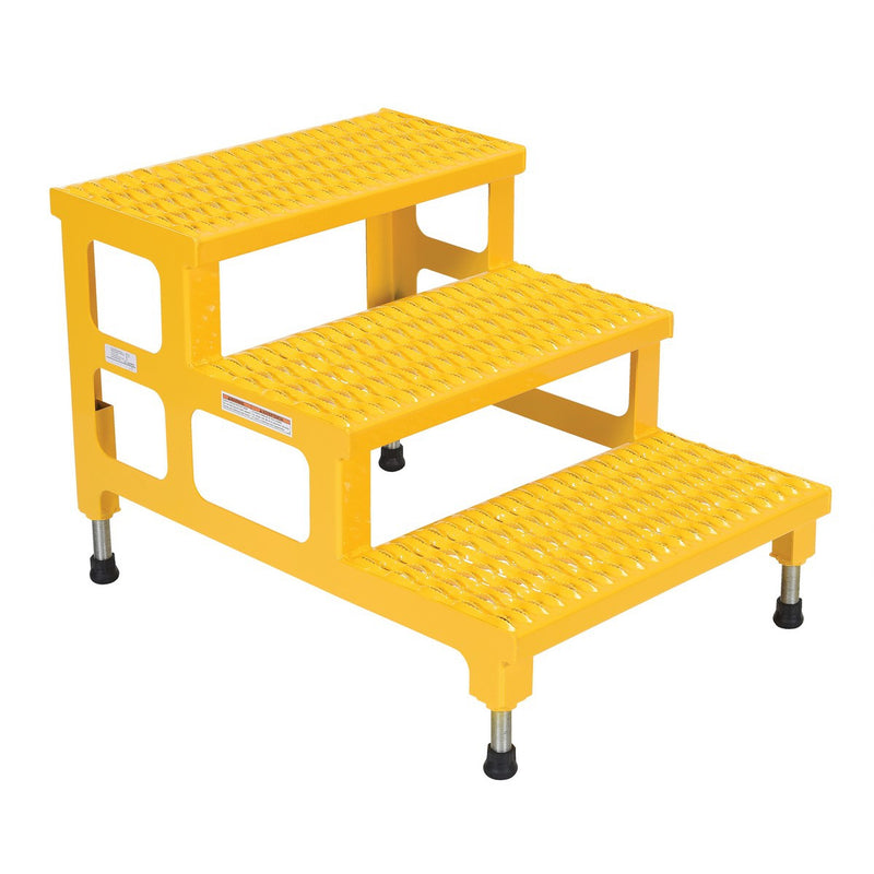 Vestil Steel Adjustable Step Mate Stand 3 Step ASP-24-3-Vestil-Access Division