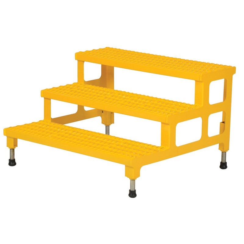 Vestil Steel Adjustable Step Mate Stand 3 Step ASP-36-3-Vestil-Access Division
