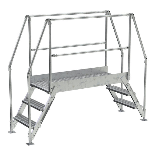 Vestil Aluminum Crossover Ladder 3 Steps COL-AL-3-26-44-Vestil-Access Division