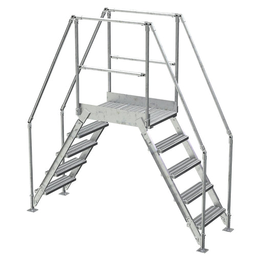 Vestil Aluminum Crossover Ladder 5 Steps COL-AL-5-46-23-Vestil-Access Division