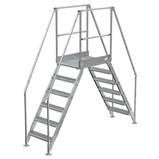 Vestil Aluminum Crossover Ladder 6 Steps COL-AL-6-56-23-Vestil-Access Division