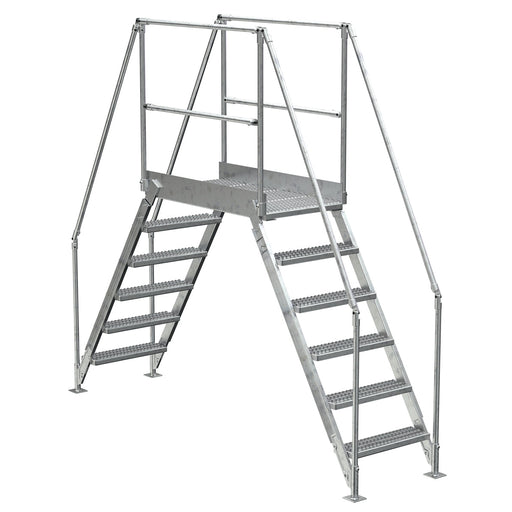 Vestil Aluminum Crossover Ladder 6 Steps COL-AL-6-56-33-Vestil-Access Division