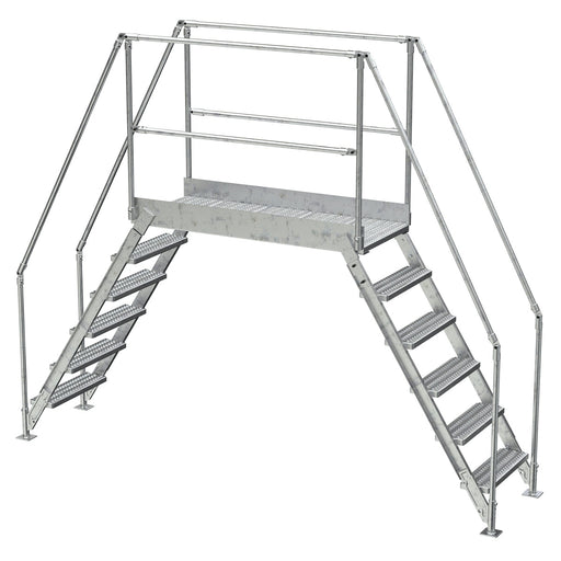 Vestil Aluminum Crossover Ladder 6 Steps COL-AL-6-56-44-Vestil-Access Division