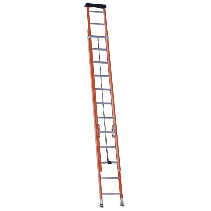 Vestil Fiberglass Extension Ladders with Aluminum Rings 24 Steps EXL-24-Vestil-Access Division