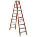 Vestil Fiberglass Twin Front Ladder 10 Steps FBTFL-10-Vestil-Access Division