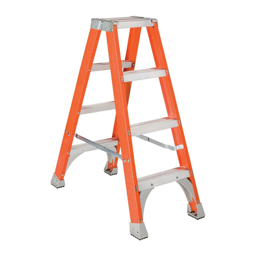 Vestil Fiberglass Twin Front Ladder 4 Steps FBTFL-4-Vestil-Access Division