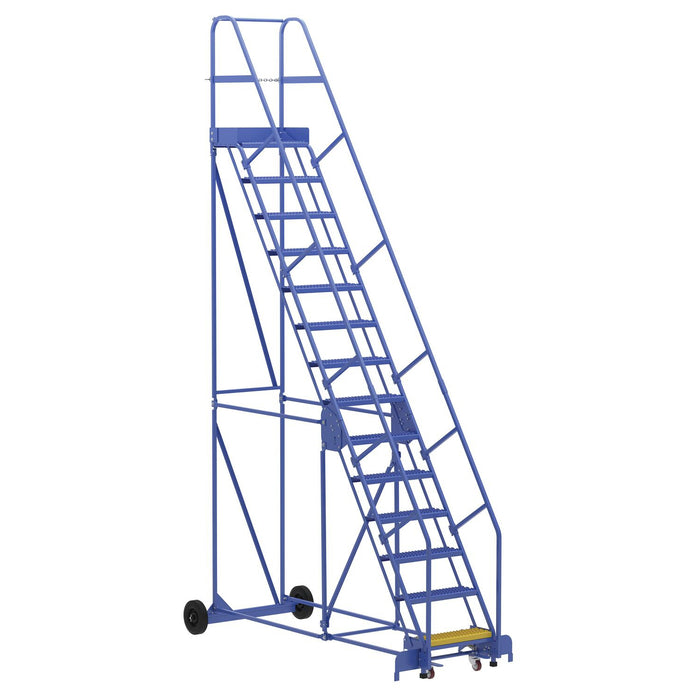 Vestil Rolling Warehouse Ladder 14 Step LAD-14-Vestil-Access Division