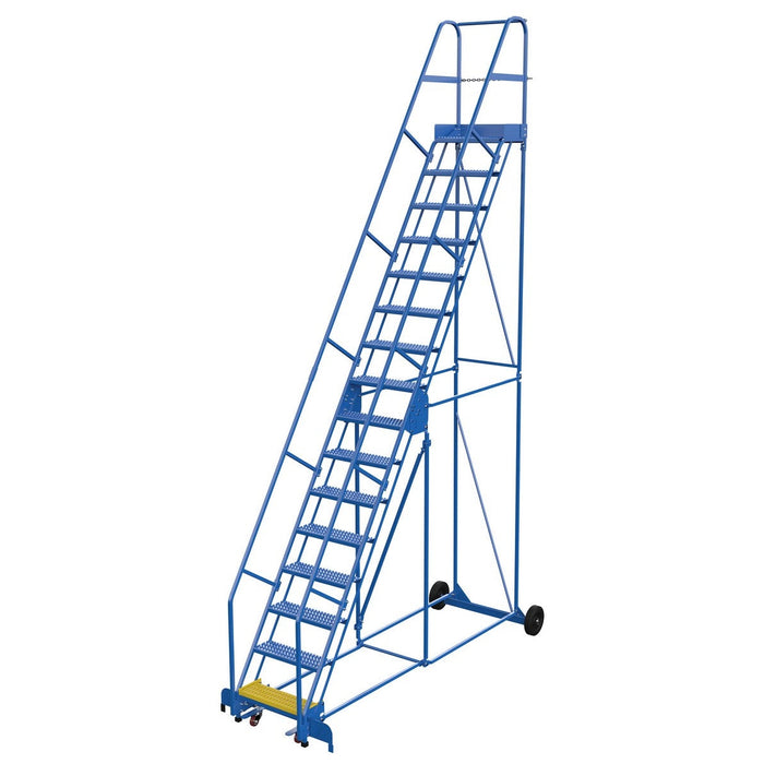 Vestil Rolling Warehouse Ladder 16 Step LAD-16-Vestil-Access Division