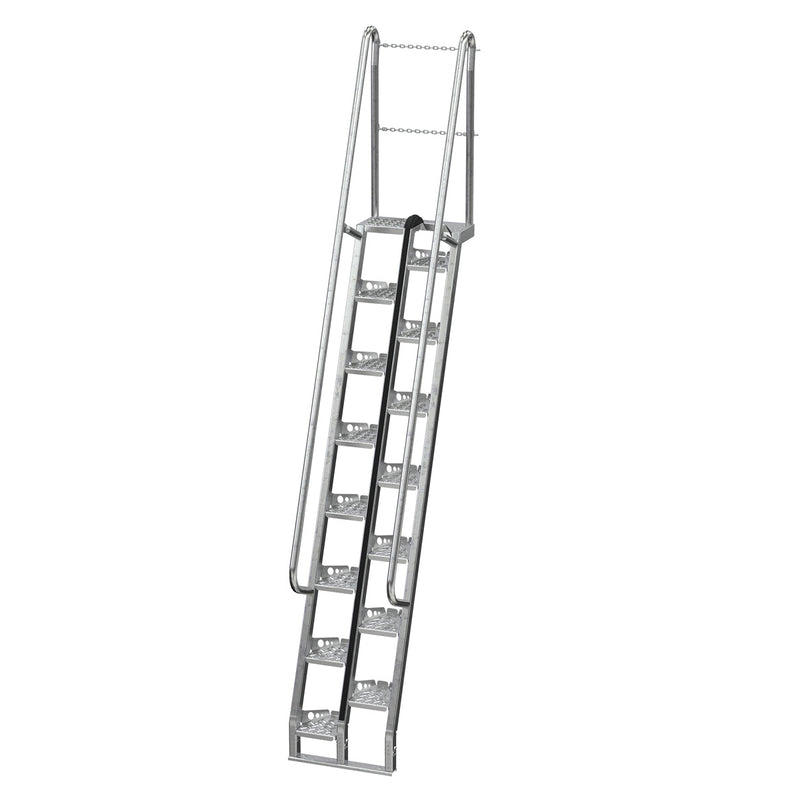 Vestil Galvanized Alternate Tread Stair 15 Steps ATS-9-68-HDG-Vestil-Access Division
