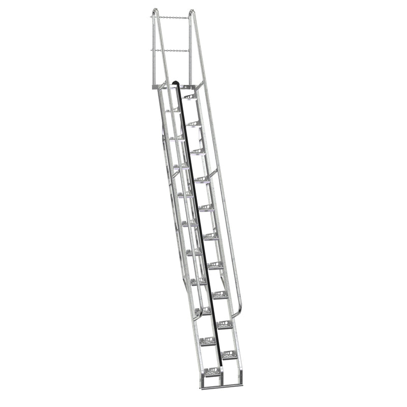 Vestil Galvanized Alternate Tread Stair 21 Steps ATS-13-68-HDG-Vestil-Access Division