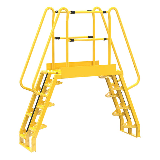 Vestil Steel Alternating Step Cross-Over Ladder 14 Steps COLA-4-68-44-Vestil-Access Division