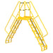 Vestil Steel Alternating Step Cross-Over Ladder 20 Steps COLA-6-56-20-Vestil-Access Division