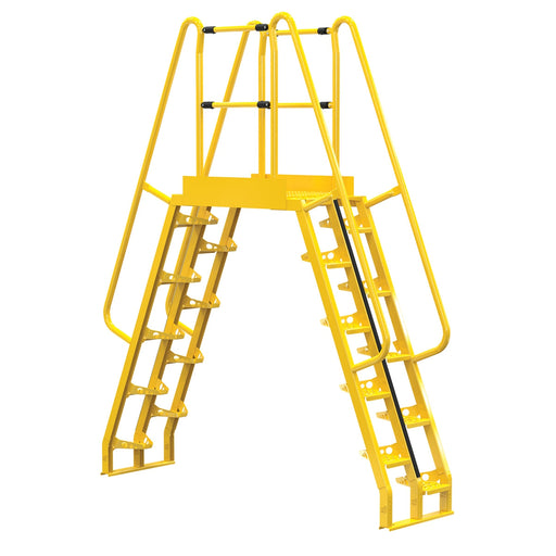 Vestil Steel Alternating Step Cross-Over Ladder 20 Steps COLA-6-68-32-Vestil-Access Division