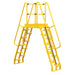 Vestil Steel Alternating Step Cross-Over Ladder 20 Steps COLA-6-68-32-Vestil-Access Division