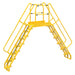 Vestil Steel Alternating Step Cross-Over Ladder 24 Steps COLA-7-56-44-Vestil-Access Division