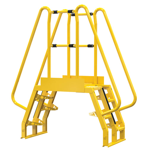 Vestil Steel Alternating Step Cross-Over Ladder 8 Steps COLA-2-68-20-Vestil-Access Division