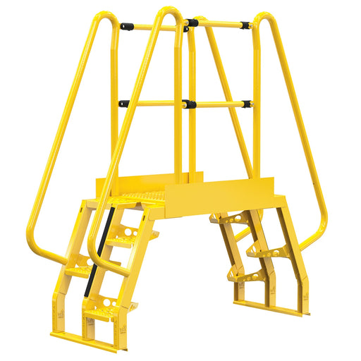 Vestil Steel Alternating Step Cross-Over Ladder 8 Steps COLA-2-68-32-Vestil-Access Division