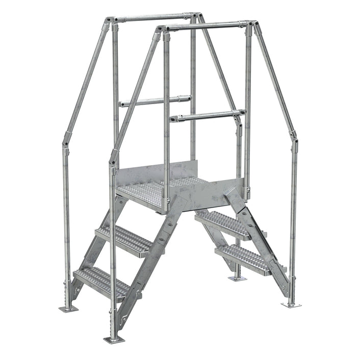 Vestil Steel Crossover Ladder 3 Steps COL-3-26-14-HDG-Vestil-Access Division