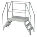 Vestil Steel Crossover Ladder 3 Steps COL-3-26-33-HDG-Vestil-Access Division