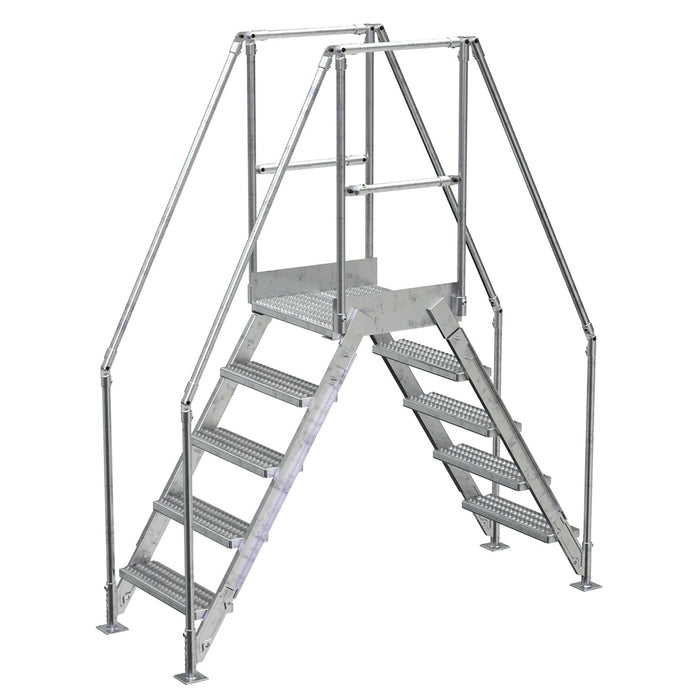 Vestil Steel Crossover Ladder 5 Steps COL-5-46-14-HDG-Vestil-Access Division
