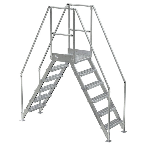 Vestil Steel Crossover Ladder 6 Steps COL-6-56-14-HDG-Vestil-Access Division