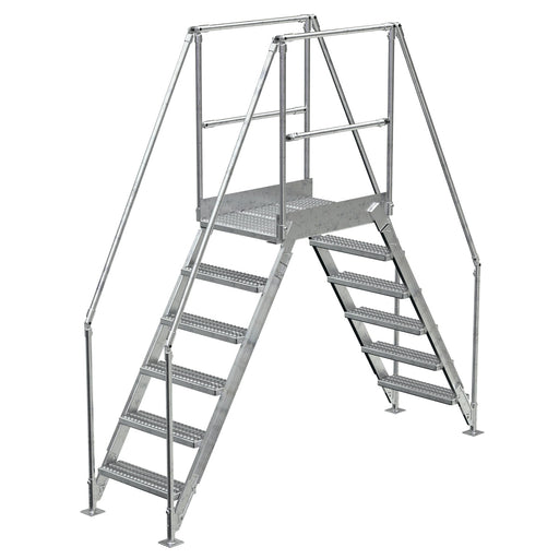 Vestil Steel Crossover Ladder 6 Steps COL-6-56-23-HDG-Vestil-Access Division