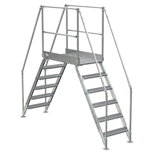 Vestil Steel Crossover Ladder 6 Steps COL-6-56-33-HDG-Vestil-Access Division