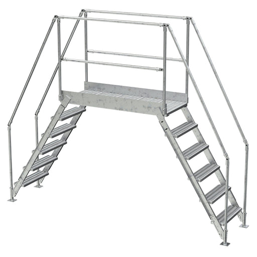 Vestil Steel Crossover Ladder 6 Steps COL-6-56-44-HDG-Vestil-Access Division
