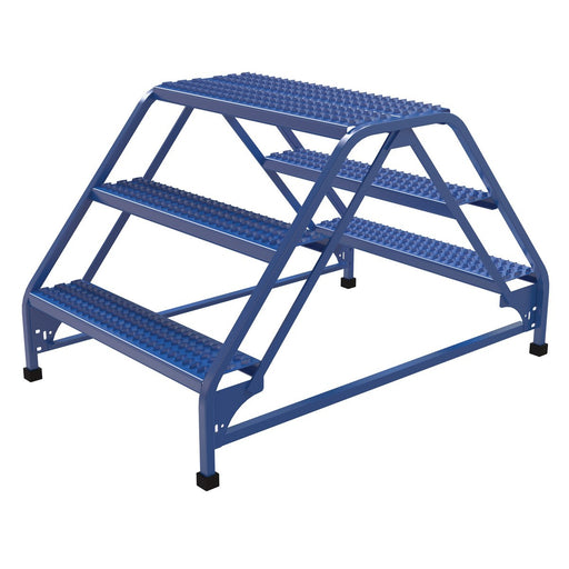 Vestil Steel Double Sided Ladder 3 Steps LAD-DD-32-3-G-Vestil-Access Division