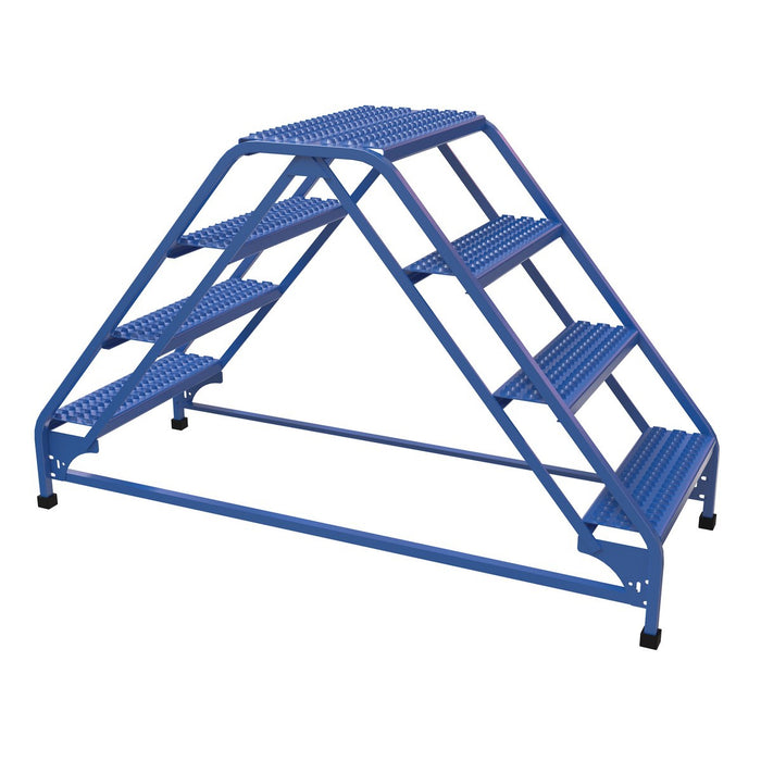 Vestil Steel Double Sided Ladder 4 Steps LAD-DD-26-4-G-Vestil-Access Division