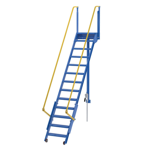 Vestil Steel Folding Mezzanine Ladder 120" Height LAD-FM-120-Vestil-Access Division