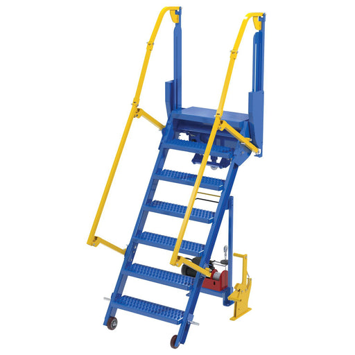 Vestil Electric Steel Folding Mezzanine Ladder 60" Height LAD-FM-60-PSO-Vestil-Access Division