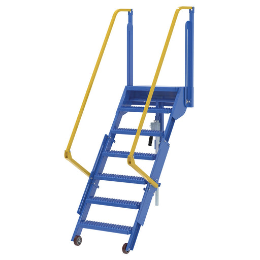 Vestil Steel Folding Mezzanine Ladder 96" Height LAD-FM-96-Vestil-Access Division