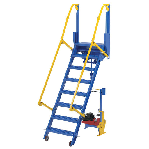 Vestil Electric Steel Folding Mezzanine Ladder 72" Height LAD-FM-72-PSO-Vestil-Access Division
