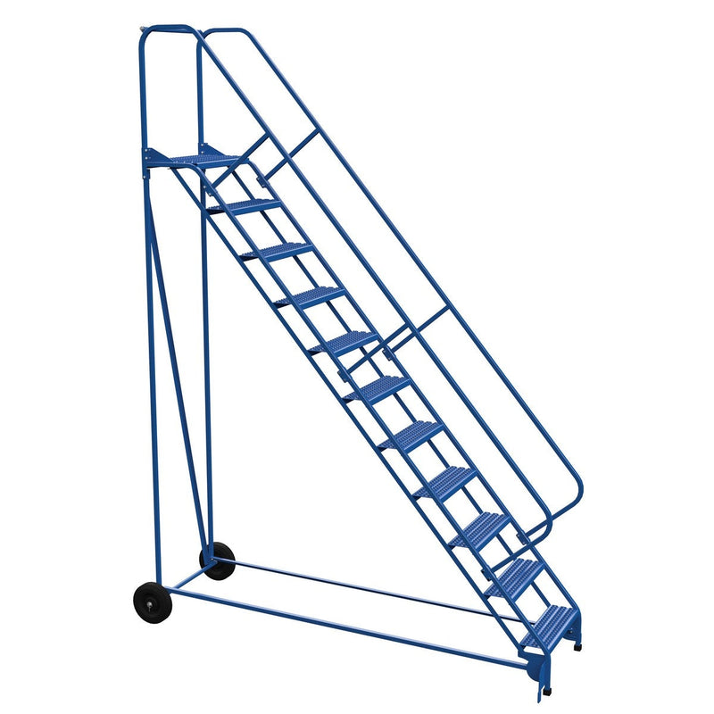 Vestil Steel Roll-A-Fold Ladder 11 Steps LAD-RAF-11-24-G-EZ-Vestil-Access Division