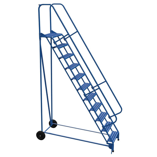 Vestil Steel Roll-A-Fold Ladder 11 Steps LAD-RAF-11-24-G-Vestil-Access Division