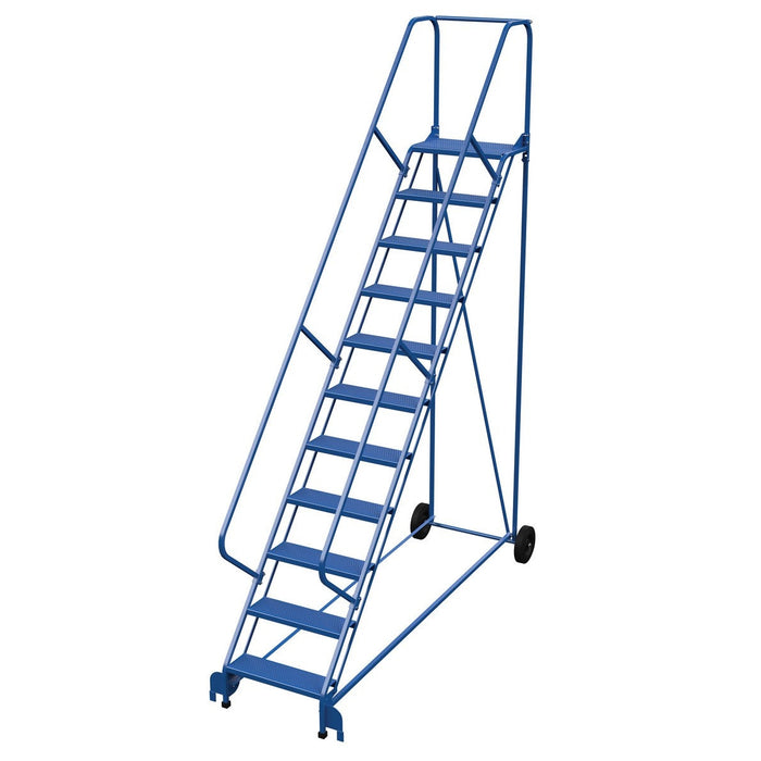 Vestil Steel Roll-A-Fold Ladder 11 Steps LAD-RAF-11-24-P-EZ-Vestil-Access Division